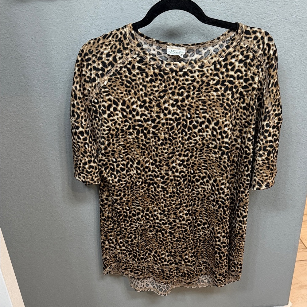 Leopard Print Women's Top oversized